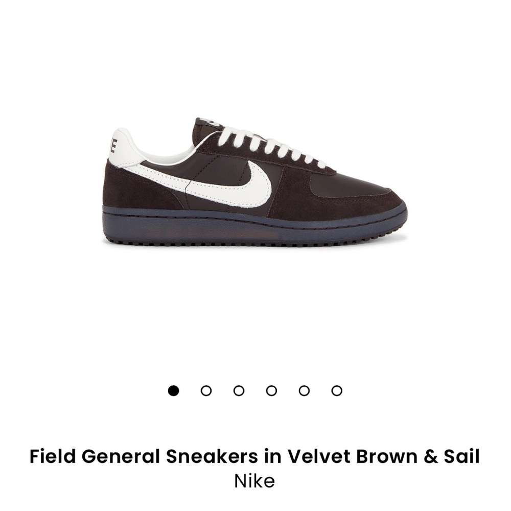 Nike Field General Sneakers in Dark Brown and White